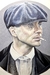 Thomas Shelby, Peaky Blinders. 70x70 cm. Óleo. - tienda online