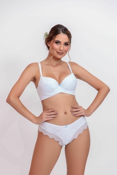 REF 1851 PLUS SIZE CONJUNTO DE COTTON E DETALHES EM RENDA - Eclèr