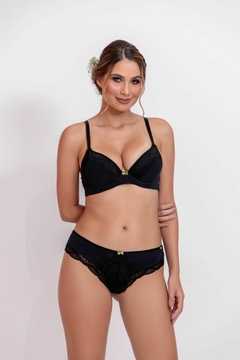 REF 1851 PLUS SIZE CONJUNTO DE COTTON E DETALHES EM RENDA - comprar online