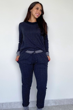 REF 1001 PIJAMA FEMININO INVERNO MALHA SOFT POA - comprar online