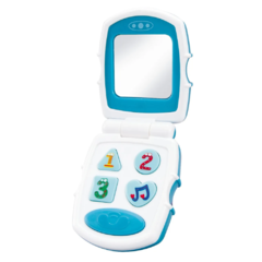 CELULAR MUSICAL AZUL/BRANCO AC INF PIMPOLHO