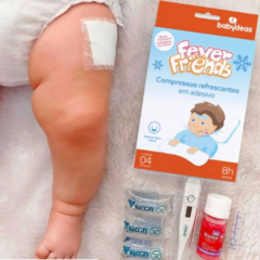 COMPRESSAS EM ADESIVO FEVER FRIENDS - BABYDEAS - BabyBee Store