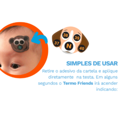 ADESIVO DE TEMPERATURA TERMO FRIENDS - BABYDEAS na internet