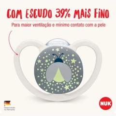 CHUPETA SPACE GLOW 0-6 MESES - NUK BRILHA NO ESCURO - BabyBee Store