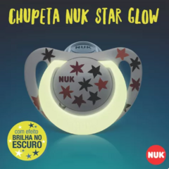 CHUPETA STAR GLOW 6+ MESES - NUK BRILHA NO ESCURO na internet