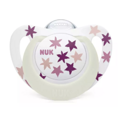 CHUPETA STAR GLOW 6+ MESES - NUK BRILHA NO ESCURO - comprar online