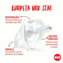 CHUPETA STAR 18+ MESES - NUK - comprar online