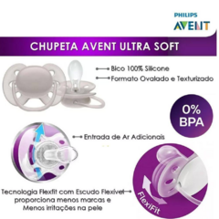 KIT CHUPETA ULTRA SOFT 0-6 MESES - AVENT na internet