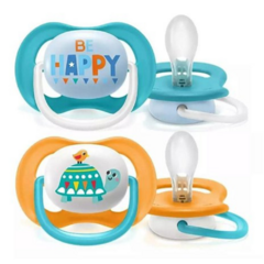 KIT CHUPETA ULTRA AIR HAPPY 6-18 MESES - AVENT