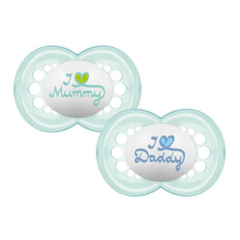 CHUPETA I LOVE MOM E DAD (0-6 MESES) MAM - comprar online