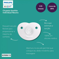 CHUPETA SOOTHIE AZUL - AVENT 0-6 MESES - comprar online