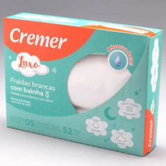 FRALDAS BRANCAS COM BAINHA LUXO CREMER - comprar online