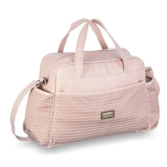 BOLSA MATERNIDADE PETIT POA ROSE FAZENDO ARTE