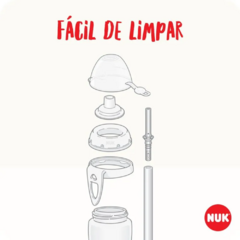 COPO C/ CANUDO FLEXI CUP NUK MUDA DE COR 300ML - BabyBee Store