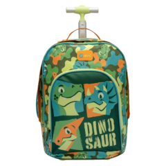 MOCHILA DE RODINHAS DINO TRIO - PUKET