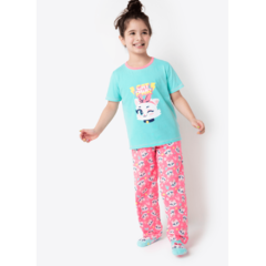 PUKET PIJAMA MC ECO CAT POWER VERDE AGUA CONF INF