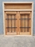 Ventana de Abrir Postigon de Osc MOD. COLT c/reja c/paño fijo superior 150x150 Cedro