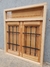 Ventana de Abrir Postigon de Osc MOD. COLT c/reja c/paño fijo superior 150x150 Cedro - comprar online