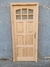 Puerta Exterior MOD. 11 seis tableros 1/4 vidrio superior Grandis