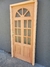 Puerta Exterior MOD. VESUBIO cuatro tableros vidrio repartido 1/2 Sol Cedro - comprar online