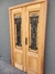 Puerta doble Colonial MOD. TISSA reja de fundicion Cedro - comprar online