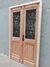 Puerta doble Colonial MOD. PESCARA reja de fundicion Cedro - tienda online