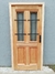 Puerta Simple Colonial MOD. TARENTO reja combinada Cedro