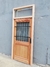 Puerta Simple Colonial MOD. FARO reja combinada Cedro - comprar online