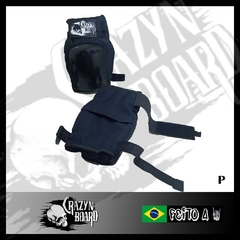 Cotoveleiras Pró Crazynboard - Preto (P) na internet