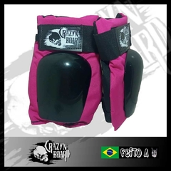 Cotoveleiras Pró Crazynboard - Rosa(M) - comprar online