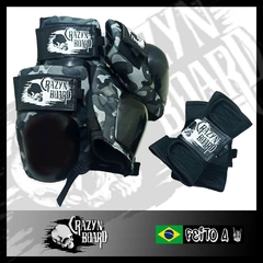 Kit de Proteção Crazynboard Pró - Baby - Camuflado Cinza - comprar online