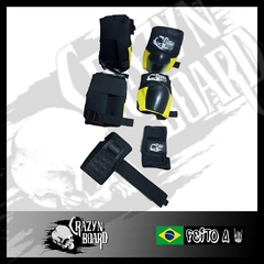 Kit de Proteção Crazynboard Pró - Baby - Amarelo e Preto - comprar online