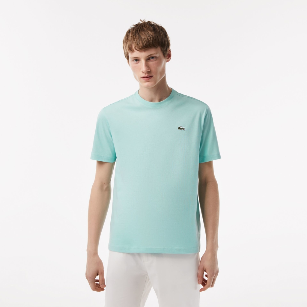 Camiseta Lacoste Masculina Classic Pima Cotton Logo Azul