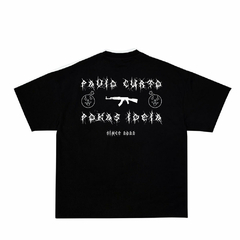 Pavio curto Pokas ideias Black Tee - comprar online