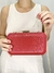 CLUTCH LULU FECHO DOURADO TEXTURA RISCADINHA - VERMELHO - comprar online