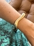 bracelete ondas metálico - DOURADO - comprar online
