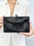 CLUTCH TECIDO FECHO BOLA - PRETO