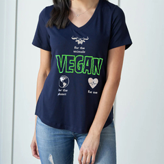 Cambia el Mundo con Estilo: Playera Vegana para Mujer - comprar en línea