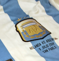 Camiseta Selección Argentina - Utilería Maxi Rodríguez - Mundial Brasil 2014 - Cafoot Memorabilia