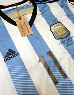 Camiseta Selección Argentina - Utilería Maxi Rodríguez - Mundial Brasil 2014 - tienda online