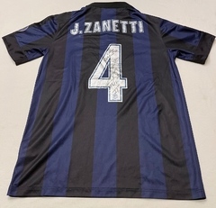 Camiseta Inter de Italia - Autografiada Javier Zanetti - 2013/14 - tienda online