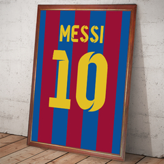 Set Posters enmarcado Camisetas carrera Lionel Messi en internet