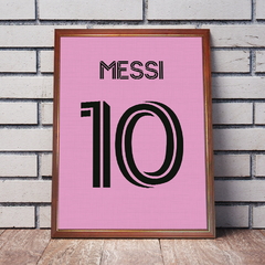 Set Posters enmarcado Camisetas carrera Lionel Messi - Cafoot Memorabilia