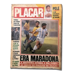 Argentina 1 - Brasil 0 Mundial Italia 1990 Revista Placar Maradona