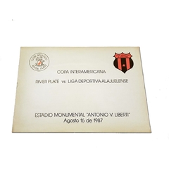 Programa Oficial Copa Interamericana 1987 River Alajuelense