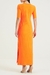 Vestido Forum Laranja Canelado - comprar online