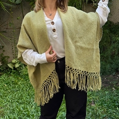 Poncho corto-chaleco lana de llama - comprar online