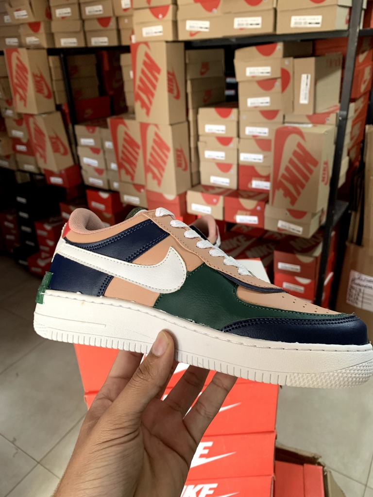 Nike Air Force Shadow Nude Verde lord cal ados