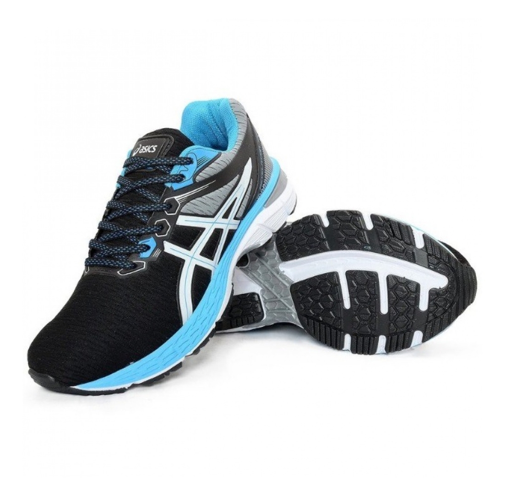 Asics preto 2024 e azul