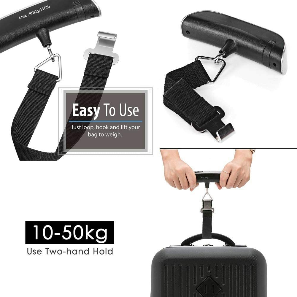 Balanza Digital De Viaje Para Valijas Equipaje Maleta 50kg